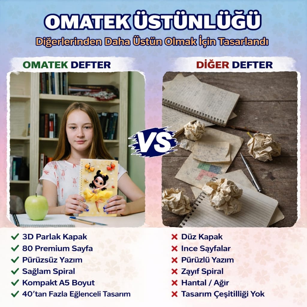 A5 Boyutunda Parlak Yüzeyli 3 Boyutlu Spiralli Defter 3'lü Koleksiyon kelebek peri , sarı elbiseli kız , küçük kız ve kelebekler