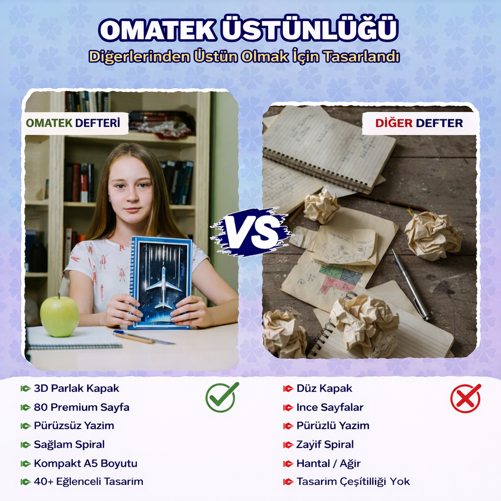 A5 Boyutunda Parlak Yüzeyli 3 Boyutlu Spiralli Defter 3'lü Koleksiyon küçük doktor , akılı telefon ekranı , hızlı spor araba