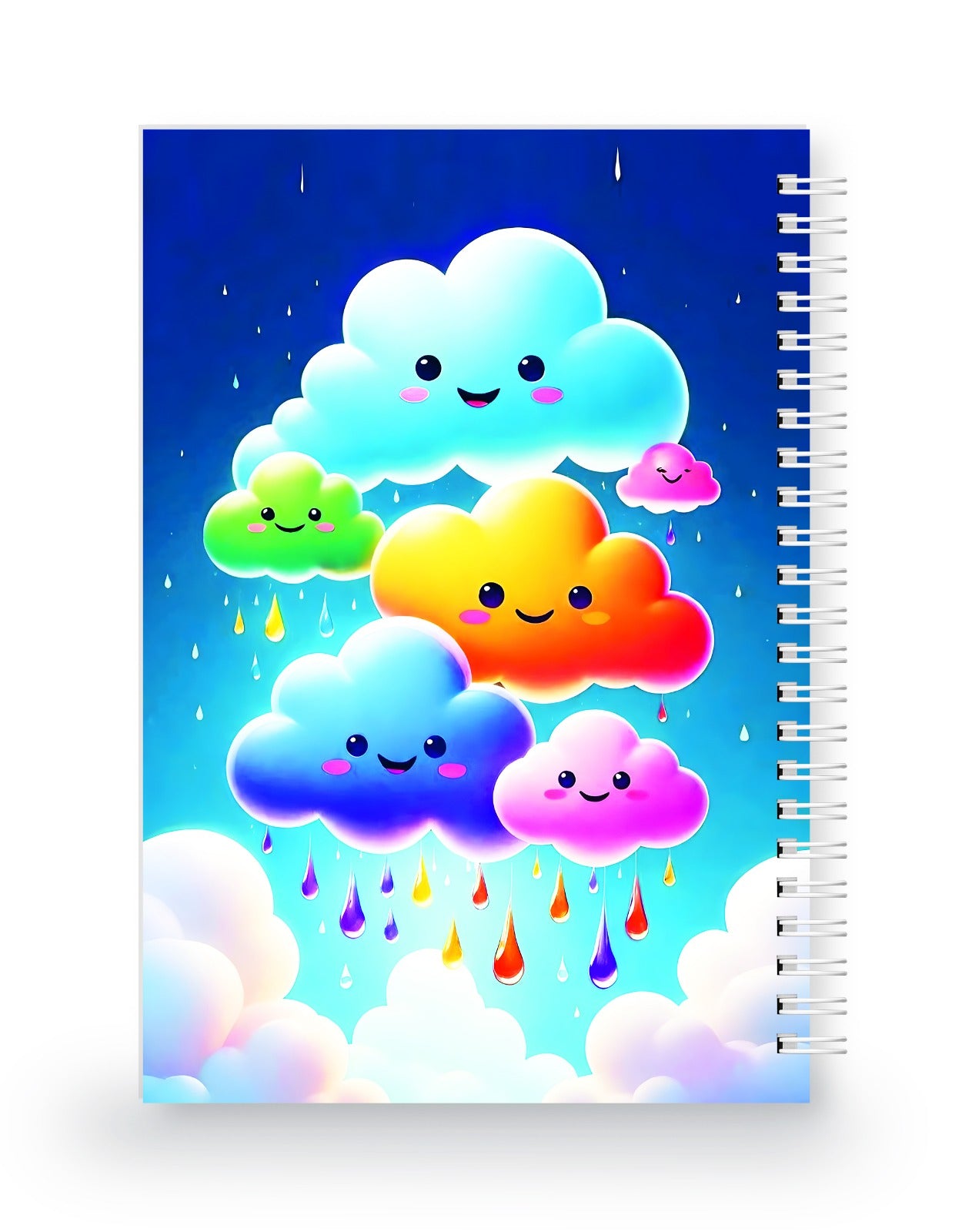 Renkli Bulutlar 3 Boyutlu Spiralli Defter
