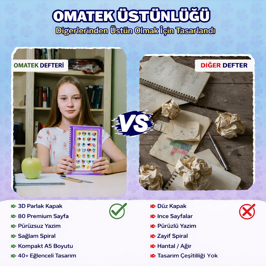 A5 Boyutunda  Parlak Yüzeyli 3 Boyutlu  Spiralli Defter  3'lü Koleksiyon  sevimli tavşan , papağan ve güneş , sevimli dolphin