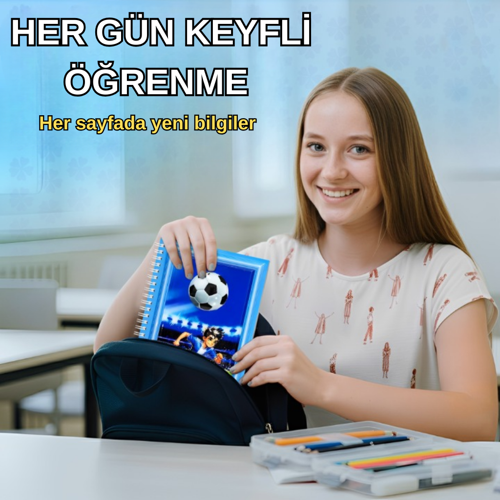 A5 Boyutunda  Parlak Yüzeyli 3 Boyutlu  Spiralli Defter  3'lü Koleksiyon küçük doktor , pilot ve uçak ,  inşaat işçisi