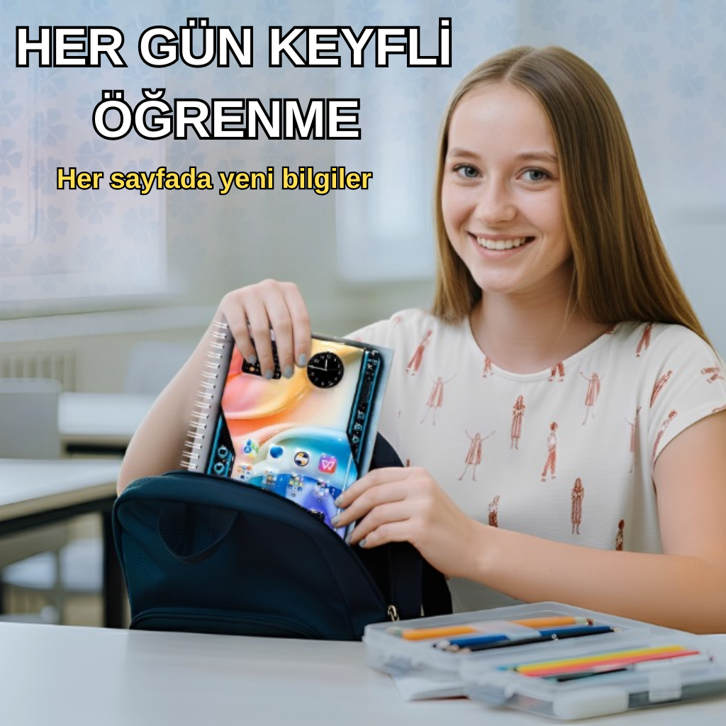 A5 Boyutunda  Parlak Yüzeyli 3 Boyutlu  Spiralli Defter  3'lü Koleksiyon  küçük doktor , akılı telefon ekranı ,  hızlı spor araba