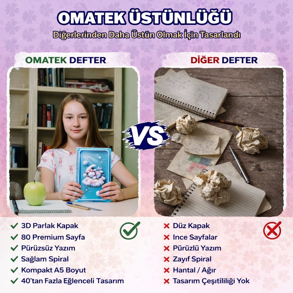 A5 Boyutunda  Parlak Yüzeyli 3 Boyutlu  Spiralli Defter  3'lü Koleksiyon mezuniyet kızı , pere kız , pembe tavşan