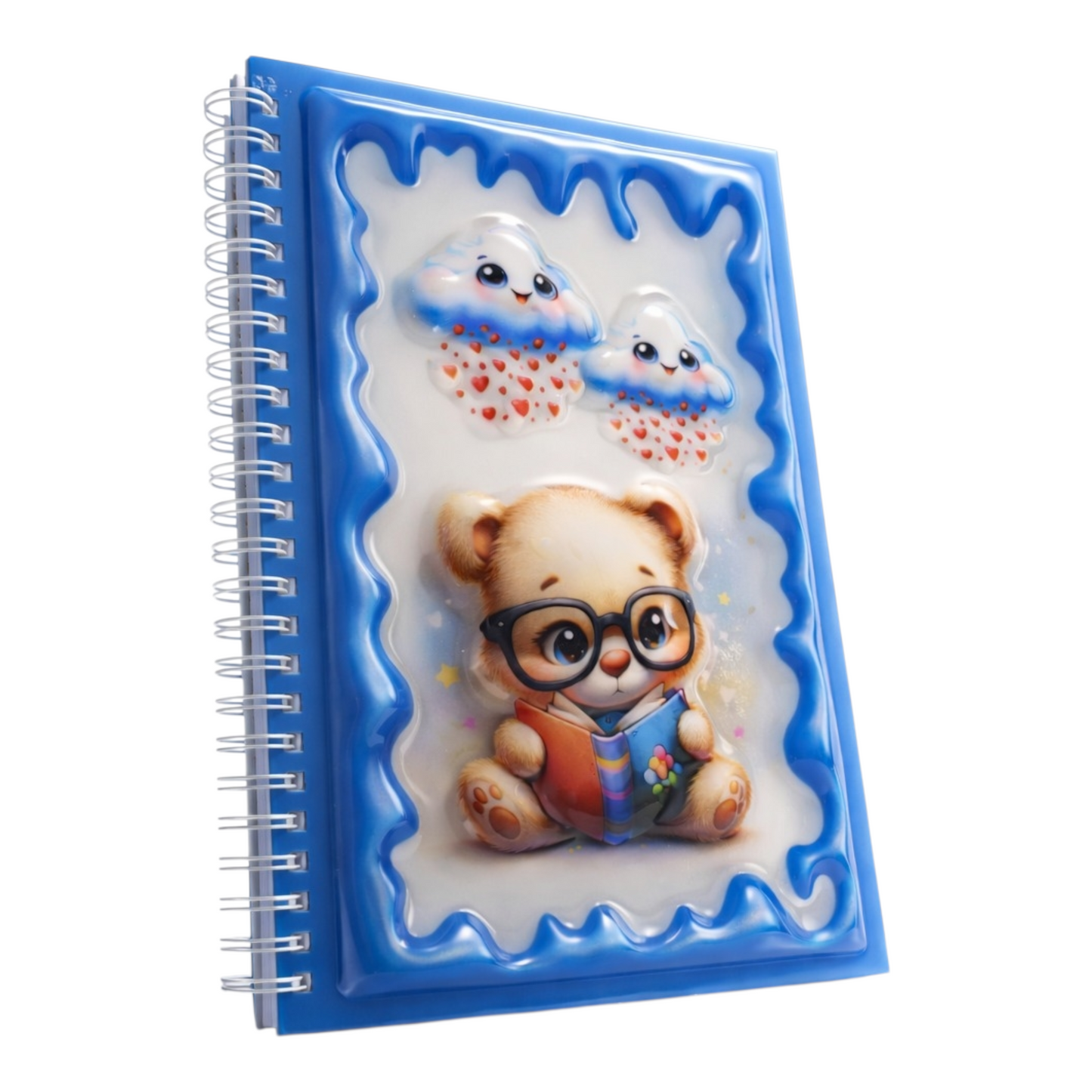 Kitap Okuyan Ayıcık 3 Boyutlu Spiralli Defter