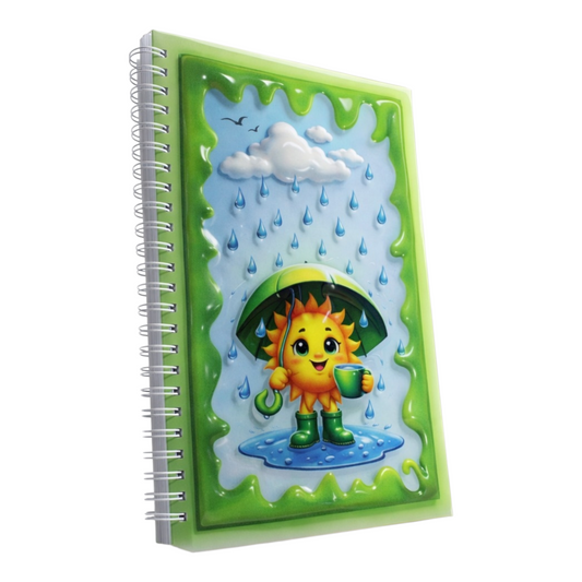 Güneşli Günler 3 Boyutlu Defter