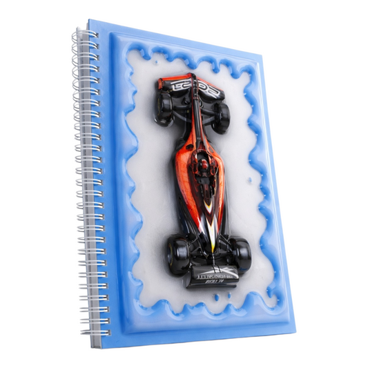 Yarış Arabası 3 Boyutlu Spiralli Defter
