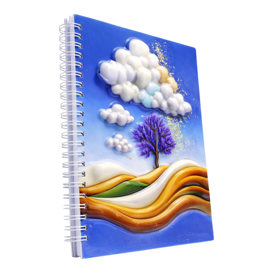 Manzara ve Bulutlar 3 Boyutlu Spiralli Defter