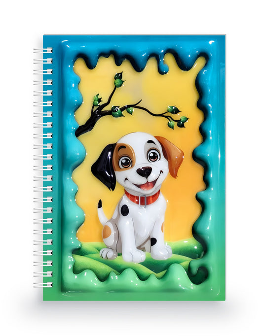 Sevimli Köpek 3 Boyutlu Spiralli Defter