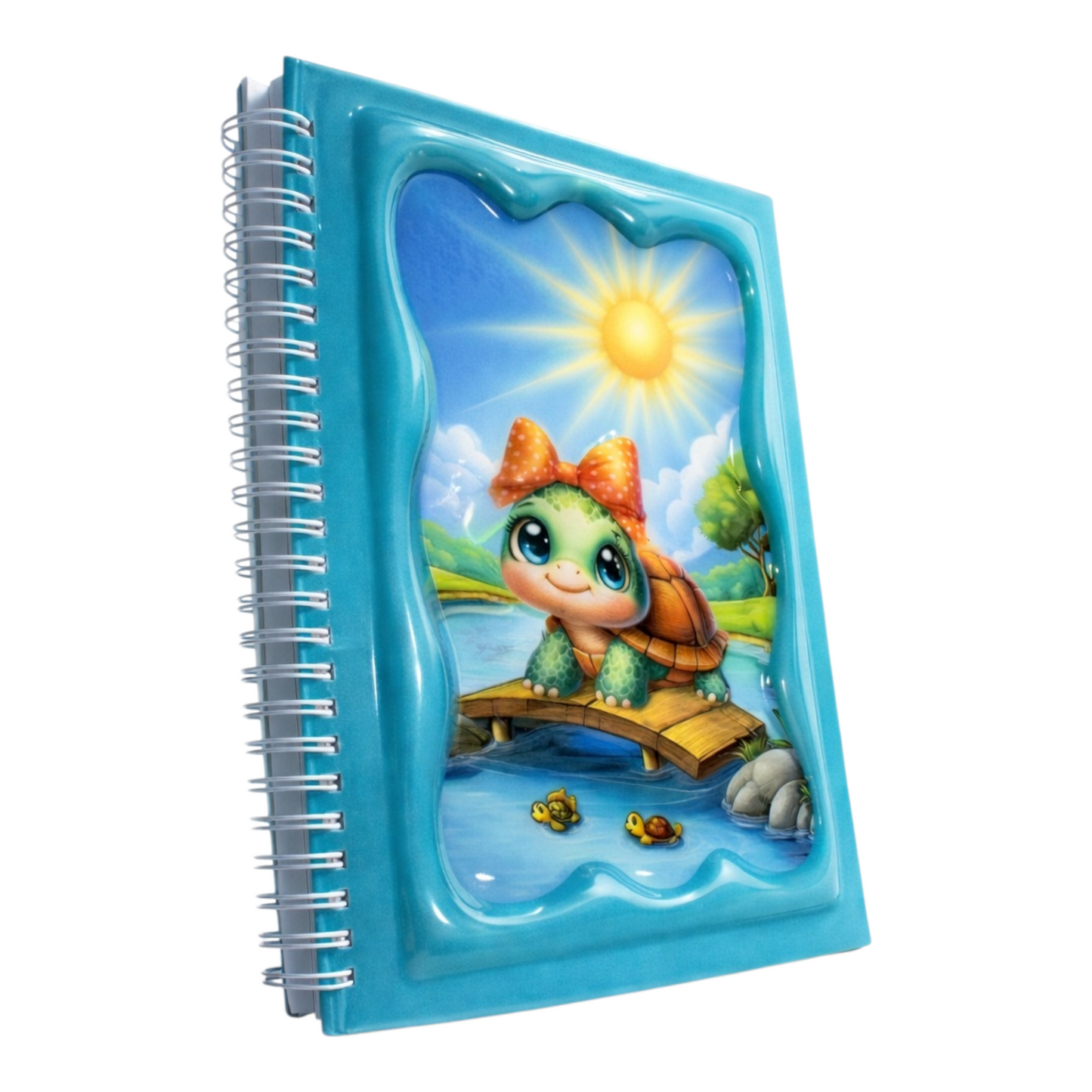 Sevimli Kaplumbağa 3 Boyutlu Spiralli Defter