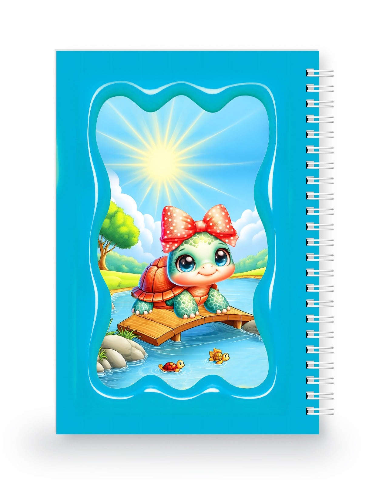 Sevimli Kaplumbağa 3 Boyutlu Spiralli Defter