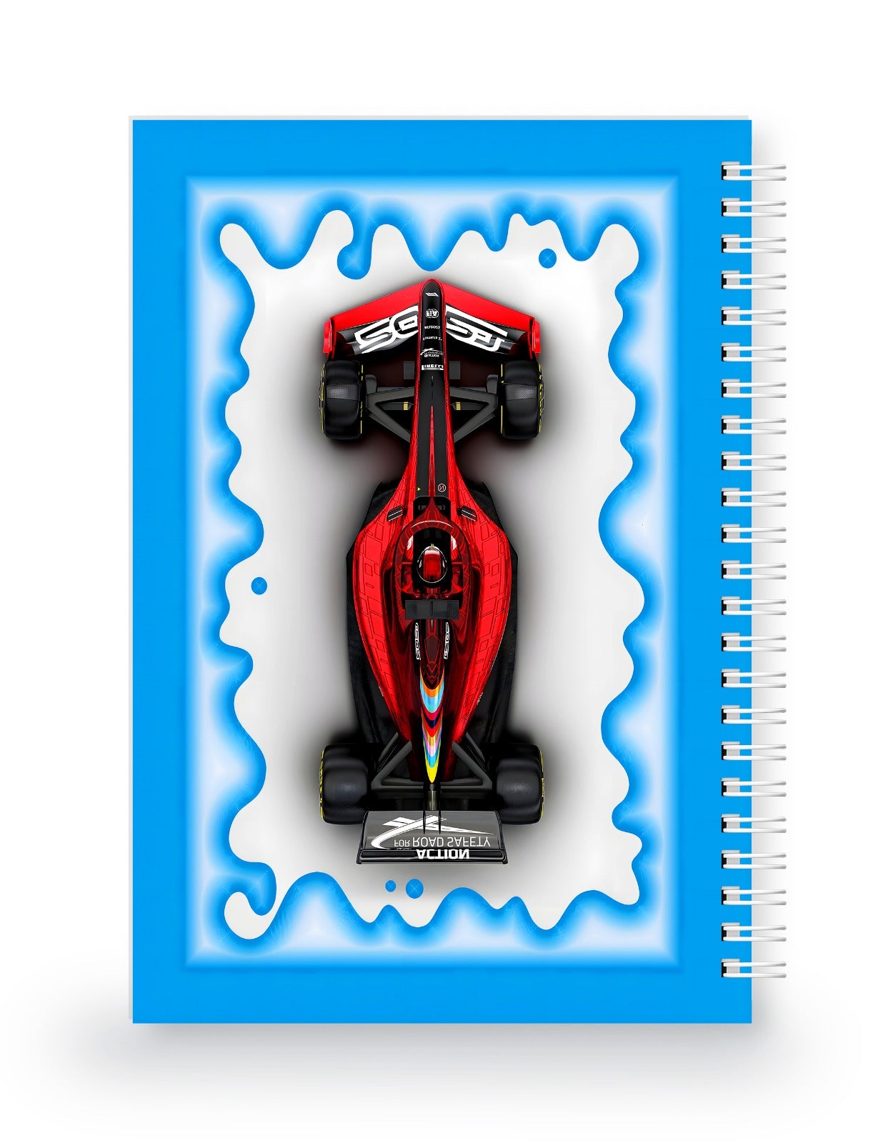Yarış Arabası 3 Boyutlu Spiralli Defter