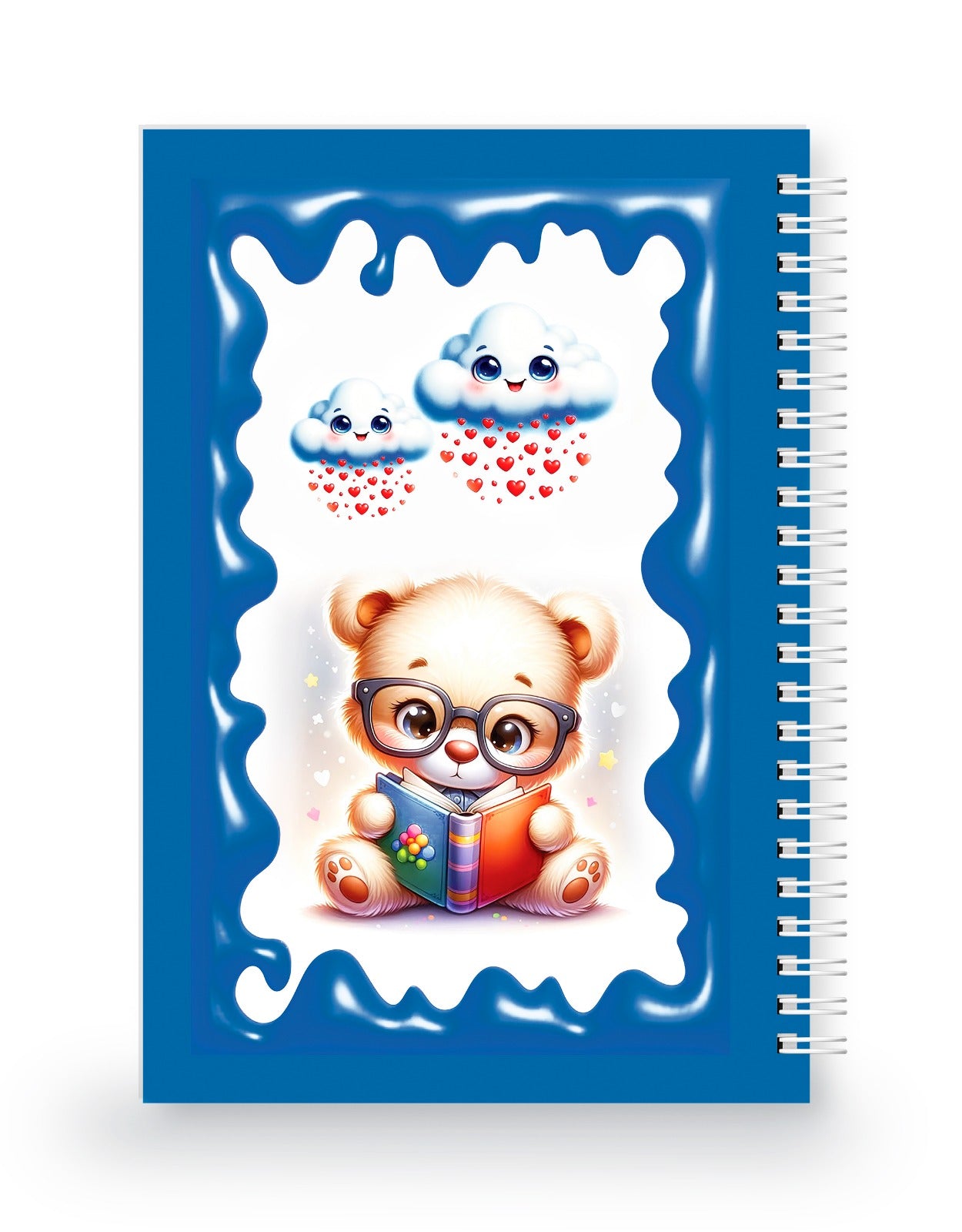 Kitap Okuyan Ayıcık 3 Boyutlu Spiralli Defter