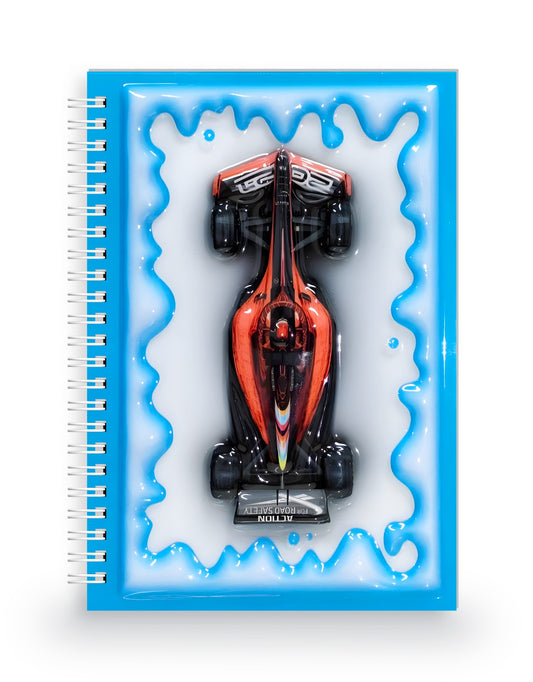 Yarış Arabası 3 Boyutlu Spiralli Defter
