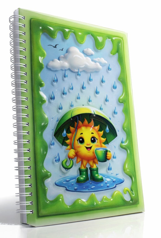 Güneşli Günler 3 Boyutlu Defter