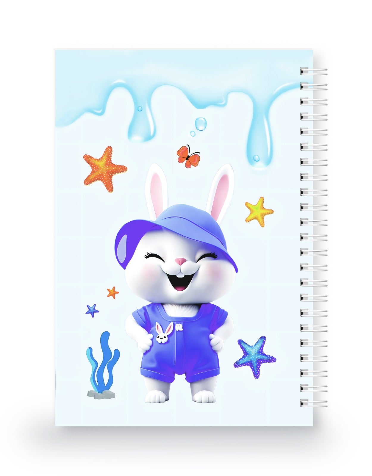 Sevimli Tavşan 3 Boyutlu Spiralli Defter