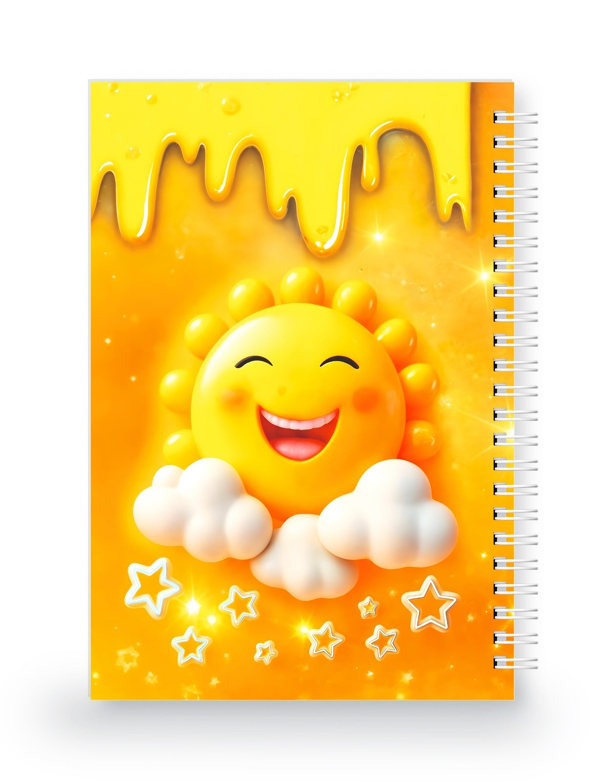 Gülen Güneş 3 Boyutlu Spiralli Defter
