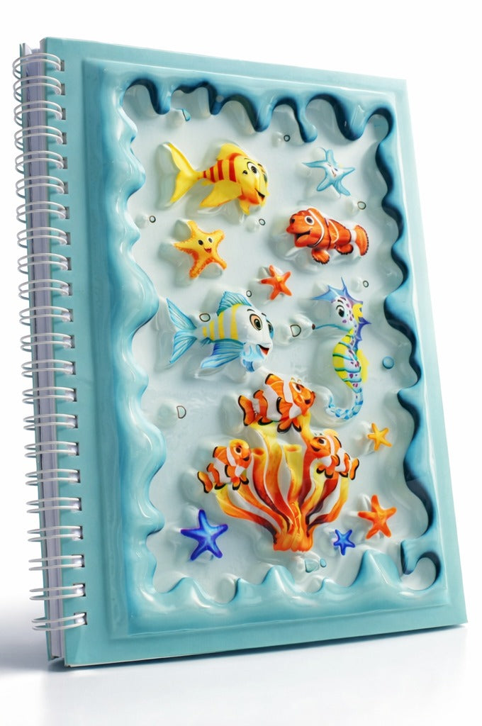 Deniz Canlıları 3 Boyutlu Spiralli Defter