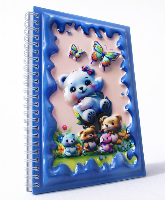 Ayıcık Ailesi 3 Boyutlu Spiralli Defter