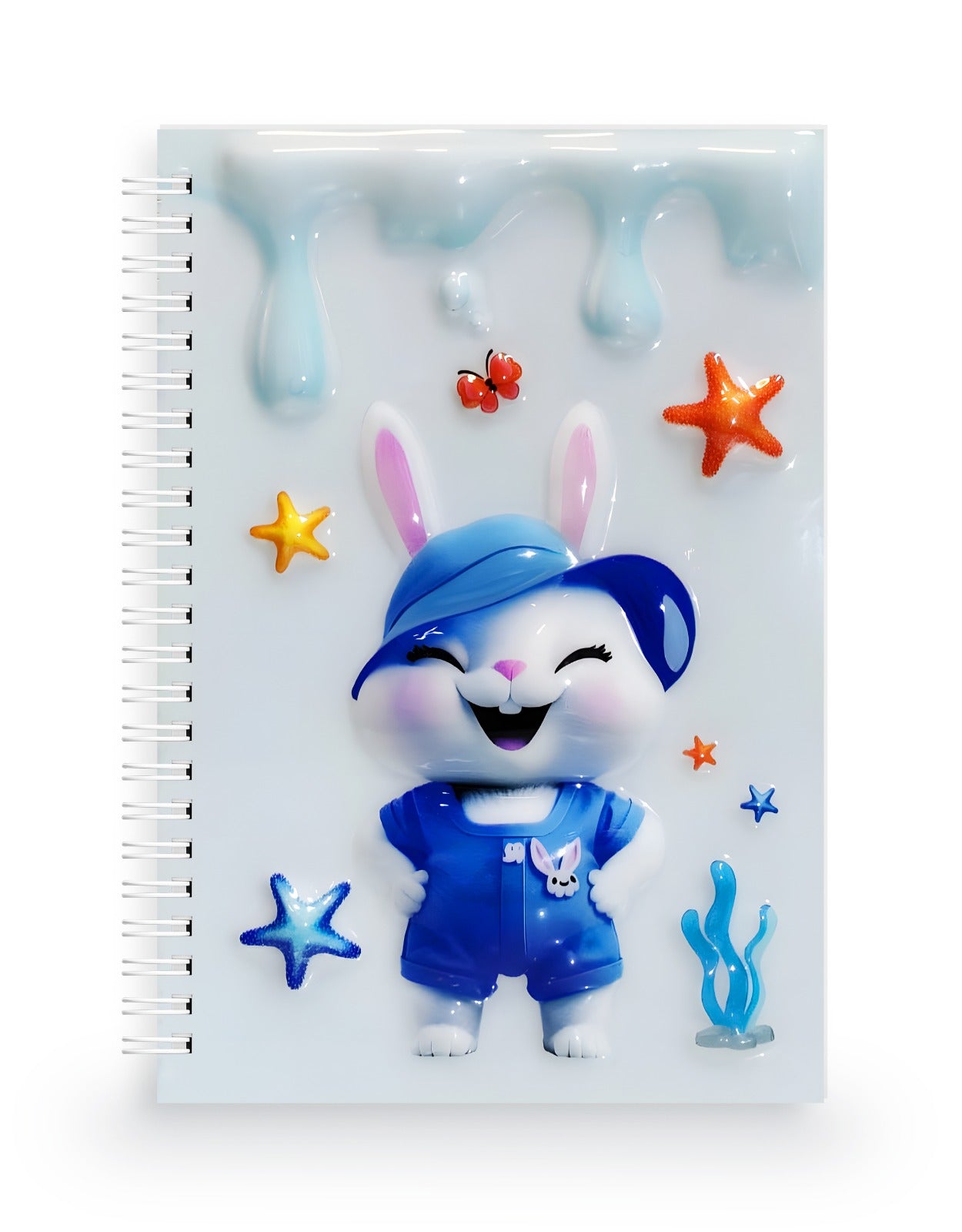 Sevimli Tavşan 3 Boyutlu Spiralli Defter