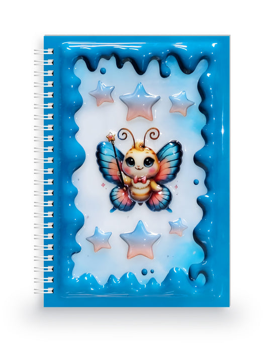 Kelebek Peri 3 Boyutlu Spiralli Defter