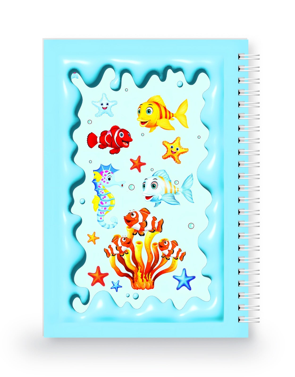Deniz Canlıları 3 Boyutlu Spiralli Defter