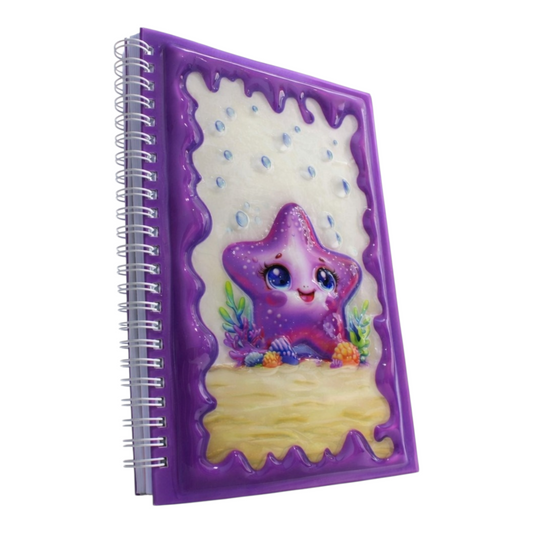Sevimli Denizyıldızı 3 Boyutlu Spiralli Defter
