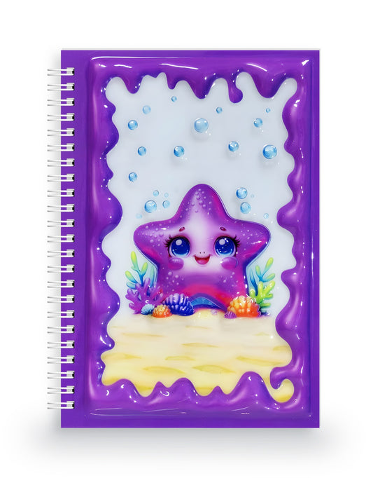 Sevimli Denizyıldızı 3 Boyutlu Spiralli Defter
