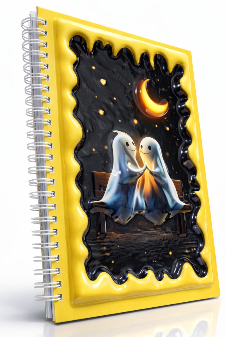 Ay Işığında Hayaletler 3 Boyutlu Spiralli Defter