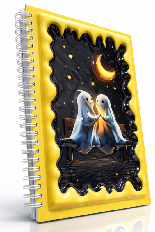 Ay Işığında Hayaletler 3 Boyutlu Spiralli Defter