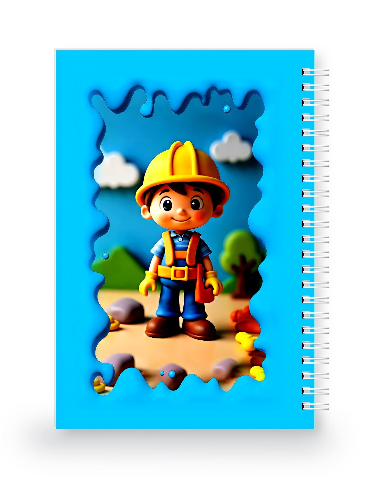 İnşaat İşçisi 3 Boyutlu Spiralli Defter