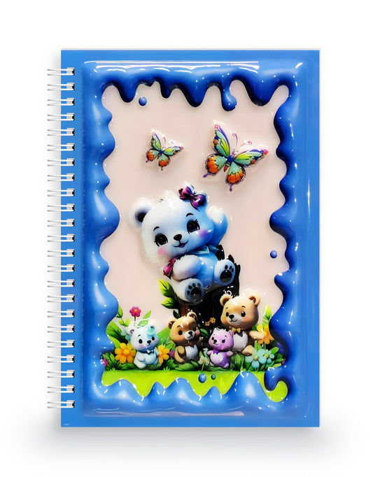 Ayıcık Ailesi 3 Boyutlu Spiralli Defter