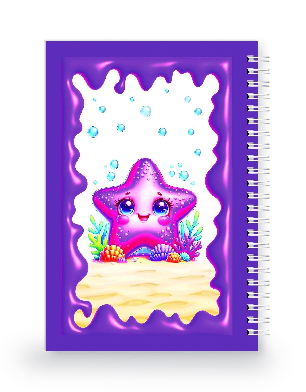 Sevimli Denizyıldızı 3 Boyutlu Spiralli Defter