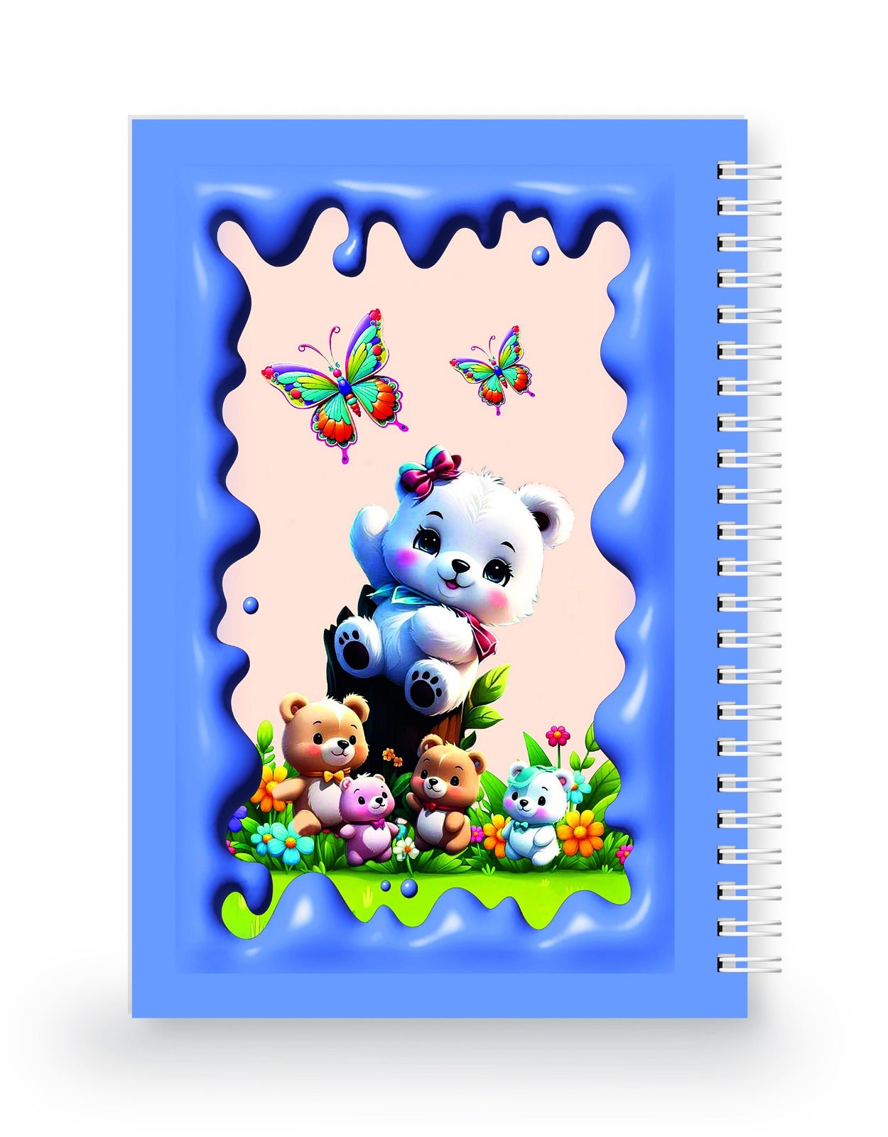 Ayıcık Ailesi 3 Boyutlu Spiralli Defter