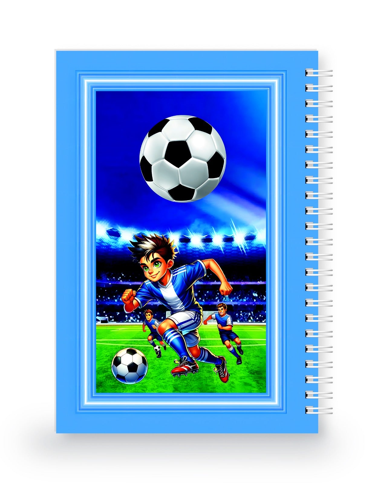 Futbol Sahası 3 Boyutlu Spiralli Defter